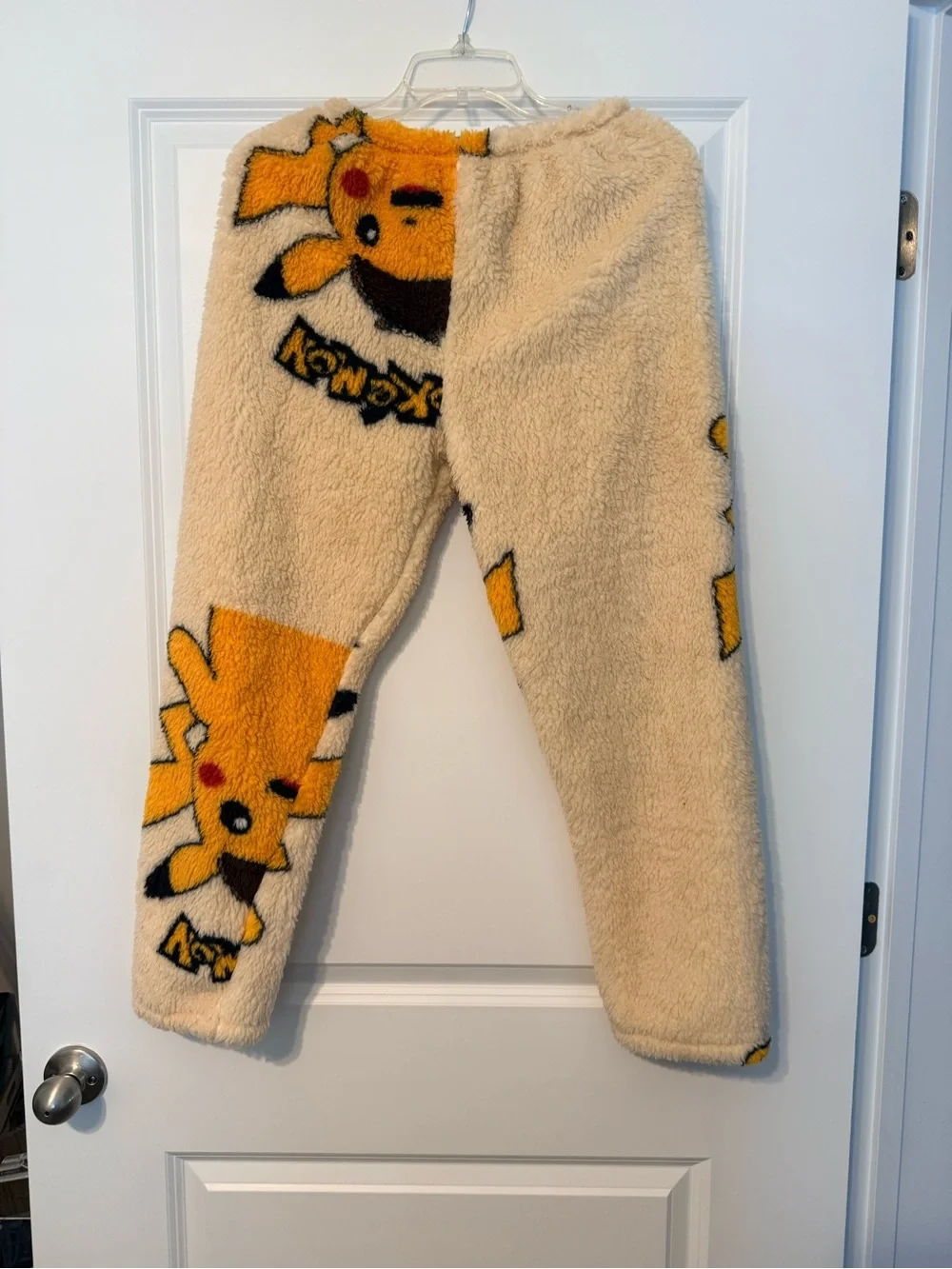 Pikachu Pajama Robe and Pants - Cream & Yellow Plush Robe